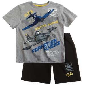 Tricou cu maneca scurta si Bermuda  Disney Planes