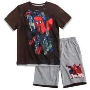 Tricou cu maneca scurta si Bermuda Spiderman - Hello Kids