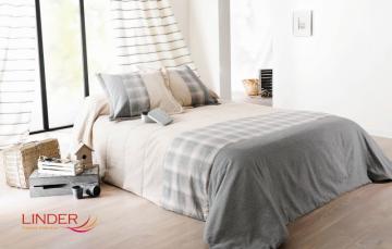Cuvertura dormitor bej gri Calvin 5035 230x250 cm