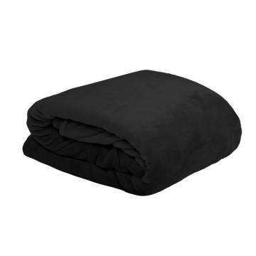 Cuvertura neagra pat pufoasa 5792 Doudou 180x220 cm