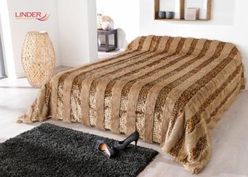 Cuvertura pat animal print leopard Lynx 5054 230x250 cm
