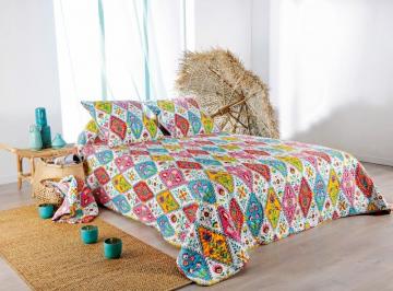 Cuvertura pat colorata flori 5072 Gipsy 230x250 cm