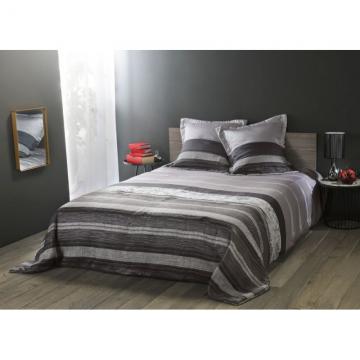 Cuvertura pat gri negru 5094 Inuit 230x250 cm