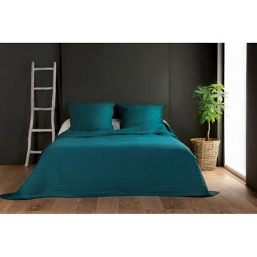 Cuvertura turcoaz inchis pat 5102 Riviera 230x250 cm