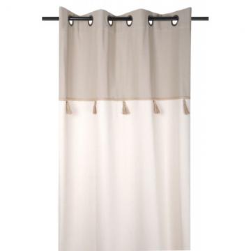 Draperie bej bumbac Iceland Ecru 140x260 cm