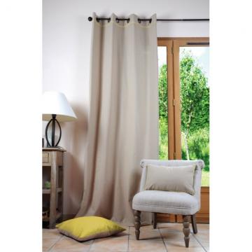 Draperie bumbac confectionata Duo Lin/Jaune 135x250 cm