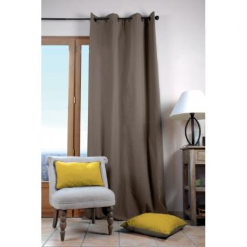 Draperie bumbac maro Duo Uni Taupe 135x240 cm