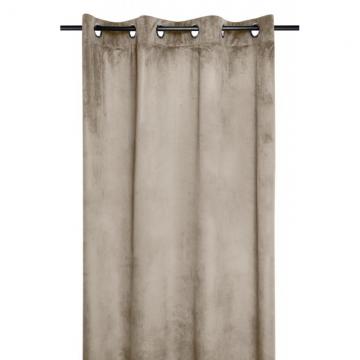 Draperie catifea maro deschis Danae Lin 140x260 cm