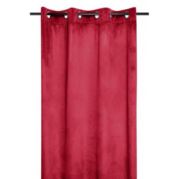 Draperie catifea rosie Danae Rouge 140x260 cm