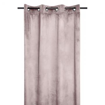 Draperie catifea roz confectionata Danae Rose 140x260 cm
