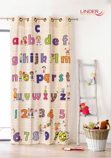Draperie copii litere colorate Abecedaire 302/49883 140x245 cm