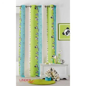 Draperie copii verde albastru 0206/49807 Zebre 135x260 cm