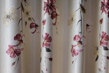 Draperie flori verde