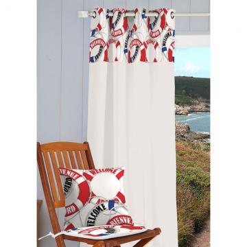 Draperie marinareasca cu colace Bouee 135x260 cm