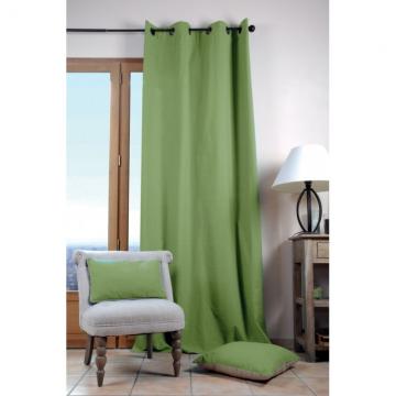Draperie verde bumbac Duo Mousse 135x240 cm
