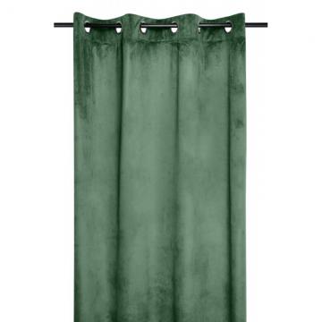 Draperie verde catifea Danae Vegetal 140x260 cm