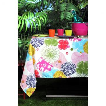 Fata masa bumbac flori colorate 155x155 cm Bahamas