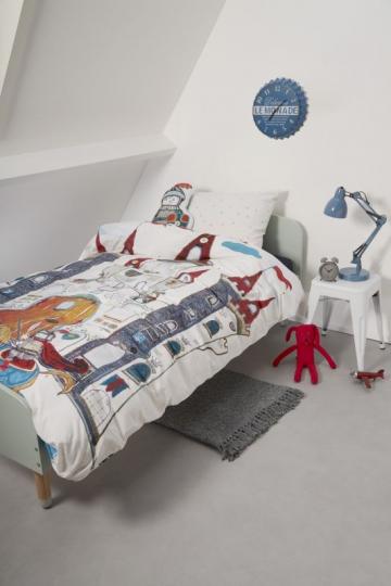 Lenjerie baieti cavaler Dragon Castle 140x200/220 cm