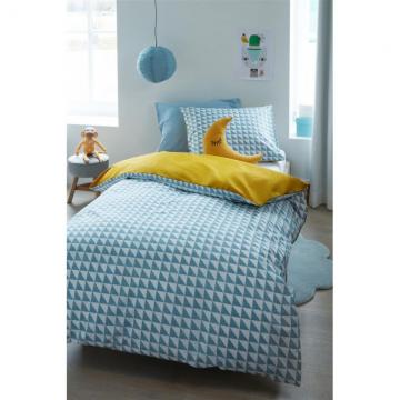Lenjerie pat baieti albastra Faas Blue 140x200/220 cm