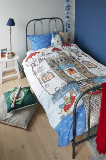 Lenjerie pat baieti cavaler Knight Castle 140x200/220 cm