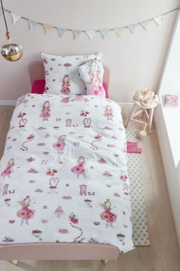 Lenjerie pat fetite zane Birthday Fairy Pink 140x200/220 cm