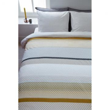 Lenjerie pat galbena bumbac Liva Yellow 200x200/220 cm