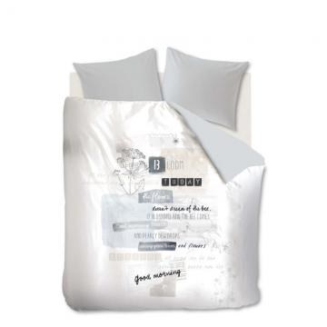Lenjerie pat good morning Blooming Day Grey 200x200/220 cm