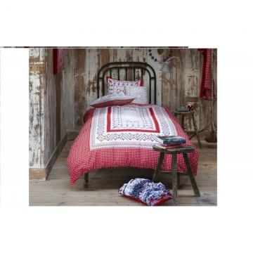Lenjerie pat traditionala Bow Cozz Blue 140x200/220 cm