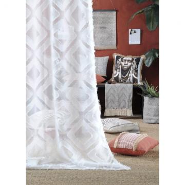 Perdea alba moderna Wild Africa Blanc 135x260 cm