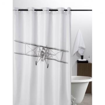 Perdea baie alba avion Airplane 217 180x200 cm