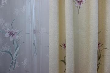 Perdea si draperie organza flori de colt