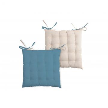Perna albastra scaun Duo Azur Lin 40x40 cm
