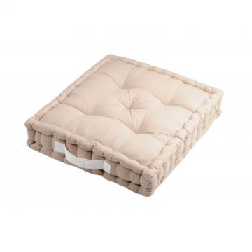 Perna bej podea Duo Lin-Ecru 45x45x10 cm