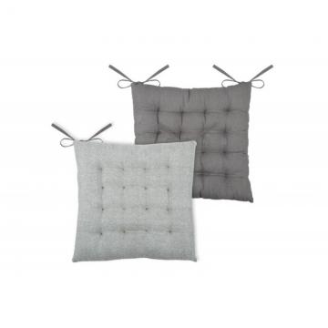 Perna gri alb scaun bucatarie Ikati Gris Chevron 40x40 cm