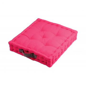Perna podea bumbac Duo Fuchsia 45x45x10 cm