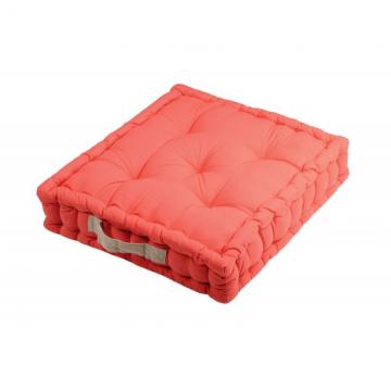 Perna podea colorata Duo Corail Lin 45x45x10 cm