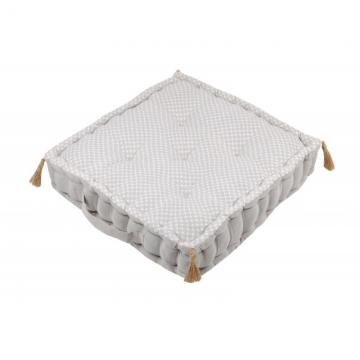 Perna podea rustica bumbac Nelia Lin 45x45x10 cm