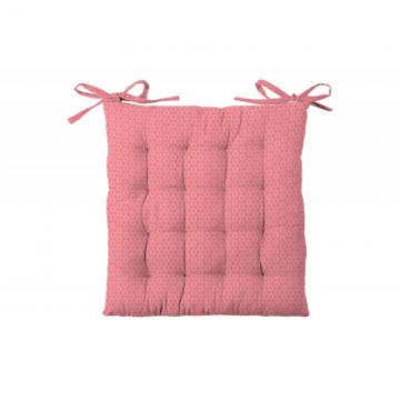 Perna scaun colorata bumbac Sole Corail 40x40 cm
