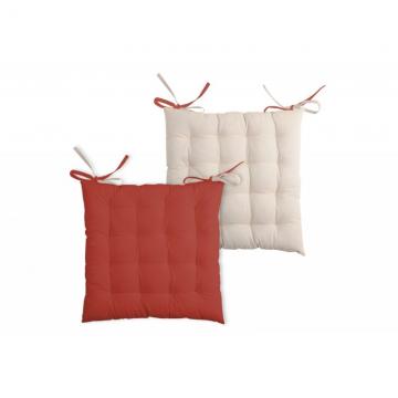 Perna scaun cu snur Duo Terracotta Lin 40x40 cm