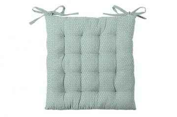 Perna scaun turcoaz bumbac Sole Celadon 40x40 cm