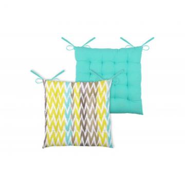 Perna turcoaz scaun gradina Ikati Bleu Rayee 40x40 cm