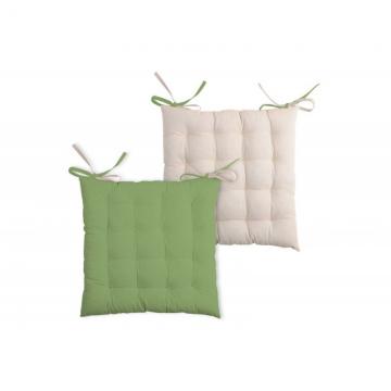 Perna verde scaun Duo Mousse Lin 40x40 cm