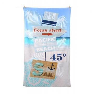 Prosop plaja marinaresc ocean Pacifea 100x180 cm