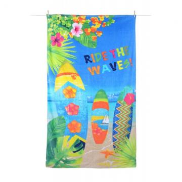Prosop plaja placa surf Wavy 100x180 cm
