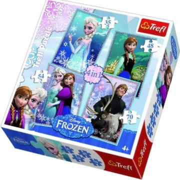 Puzzle Disney Frozen set 4 puzzle - Hello Kids
