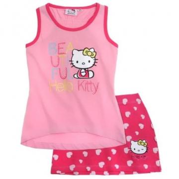 Set fusta si top Hello Kitty 