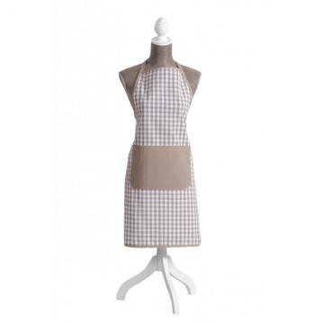 Sort gatit carouri bej/alb Vichy 70x80 cm